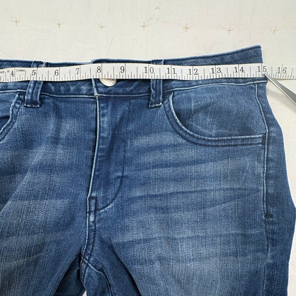 American Eagle Flare Jeans Women's 4 Long Raw Edge Boho Indie Groovy - Picture 10 of 12